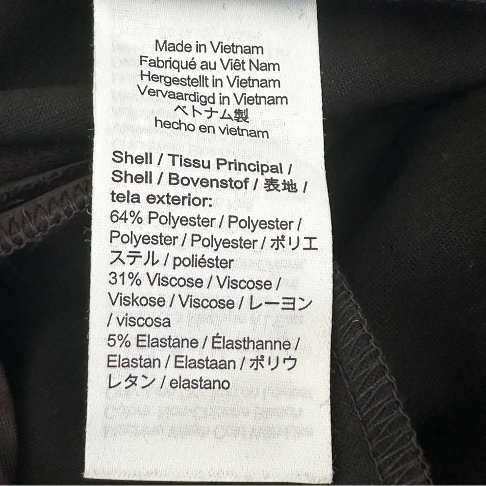 J. CREW Cameron Slim Cropped Pant‎ in Four-Season Stretch in Black Size 10